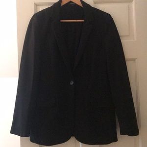 Express black cotton blazer